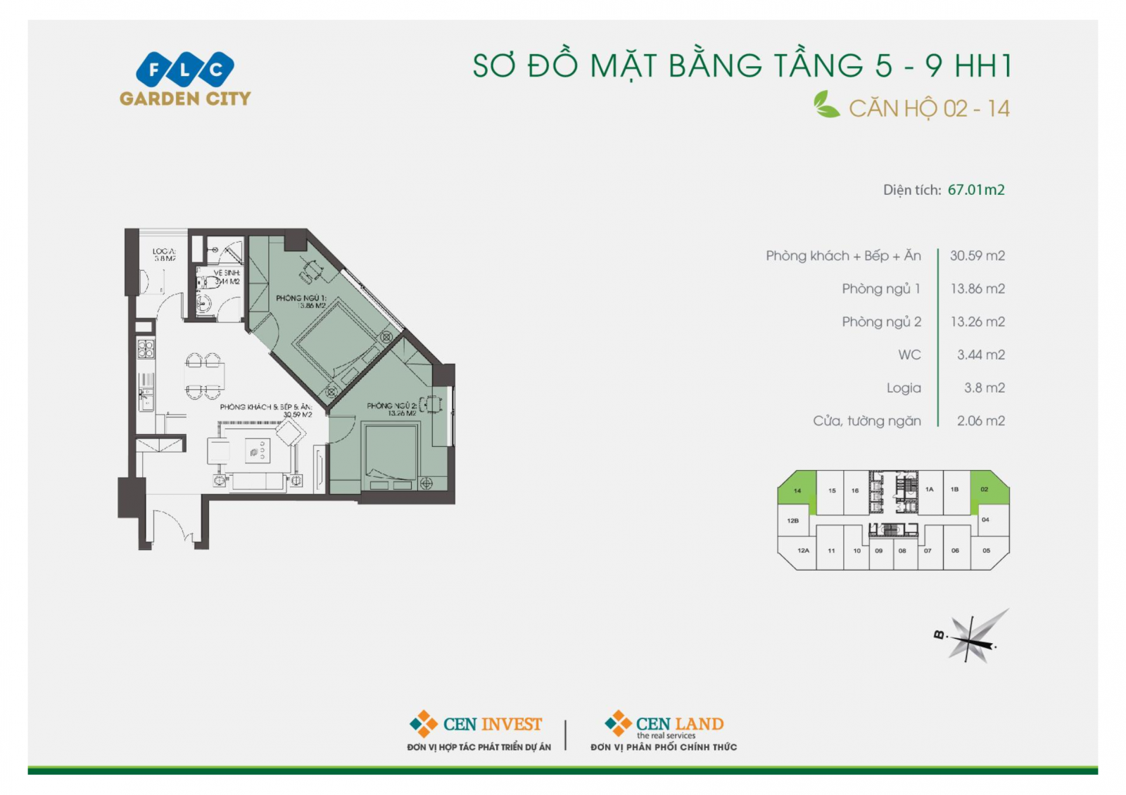 Căn hộ số 02 - 14