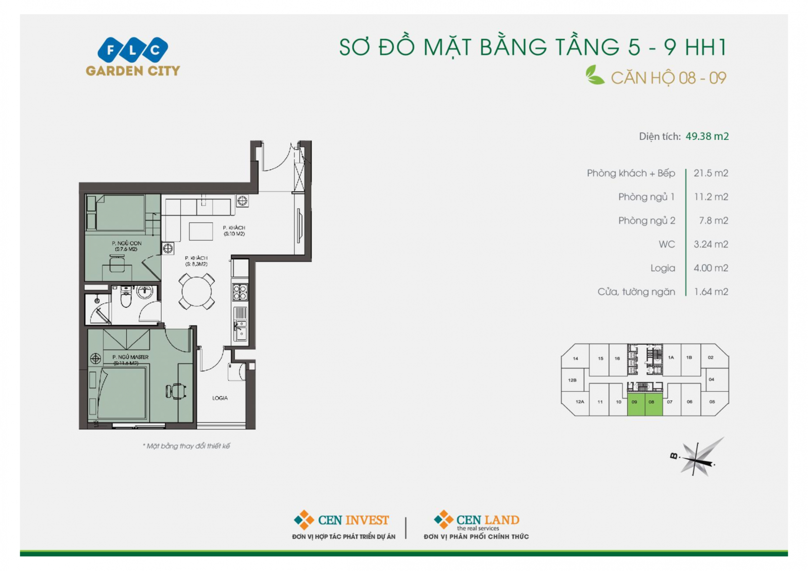 Căn hộ số 08 - 09